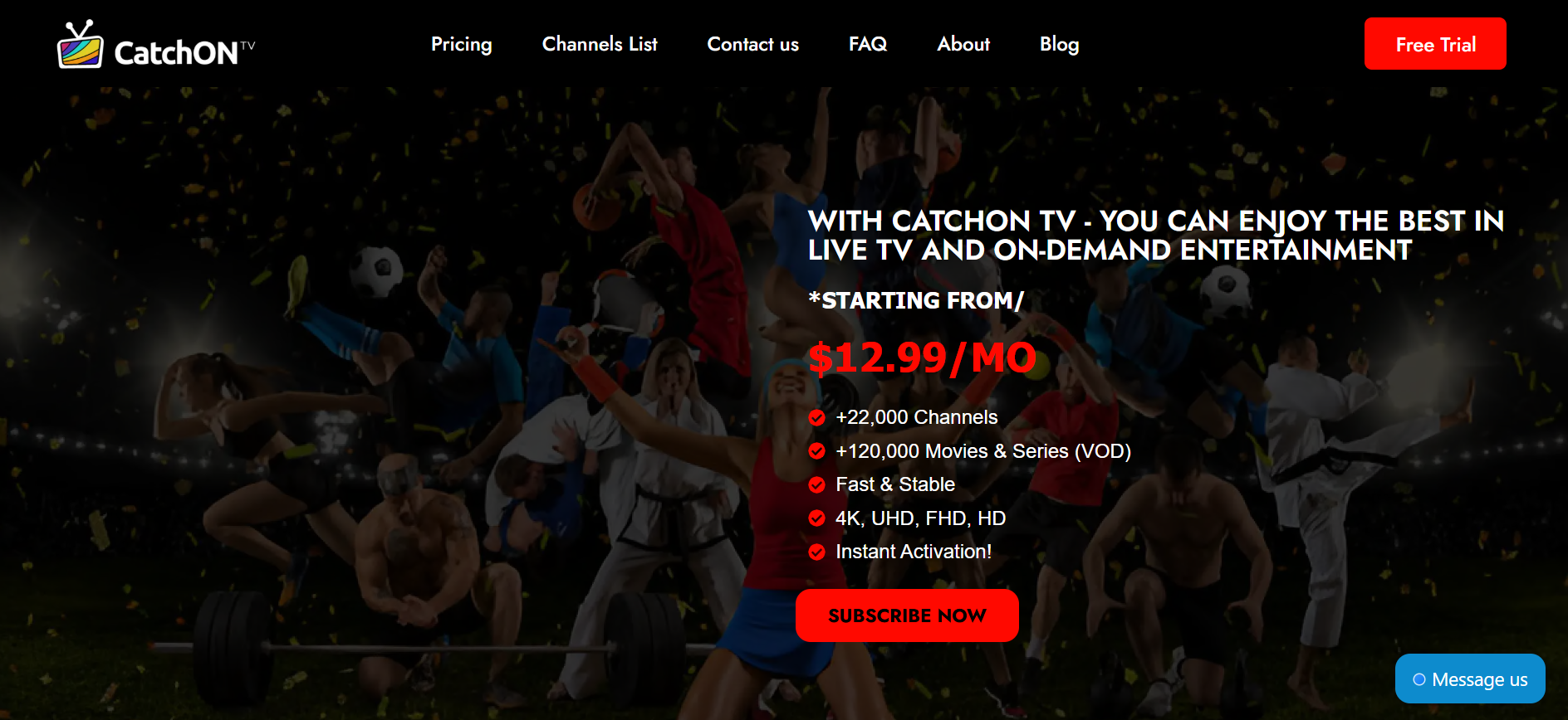 Catchon TV features
