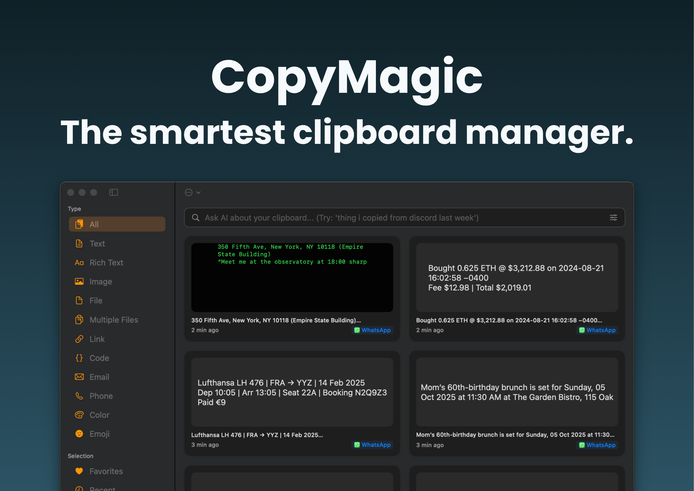 CopyMagic features