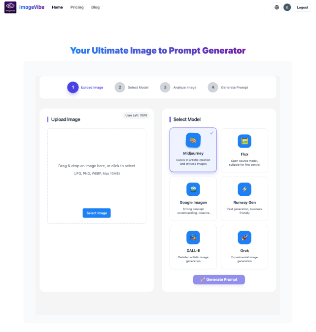 ImageVibe features