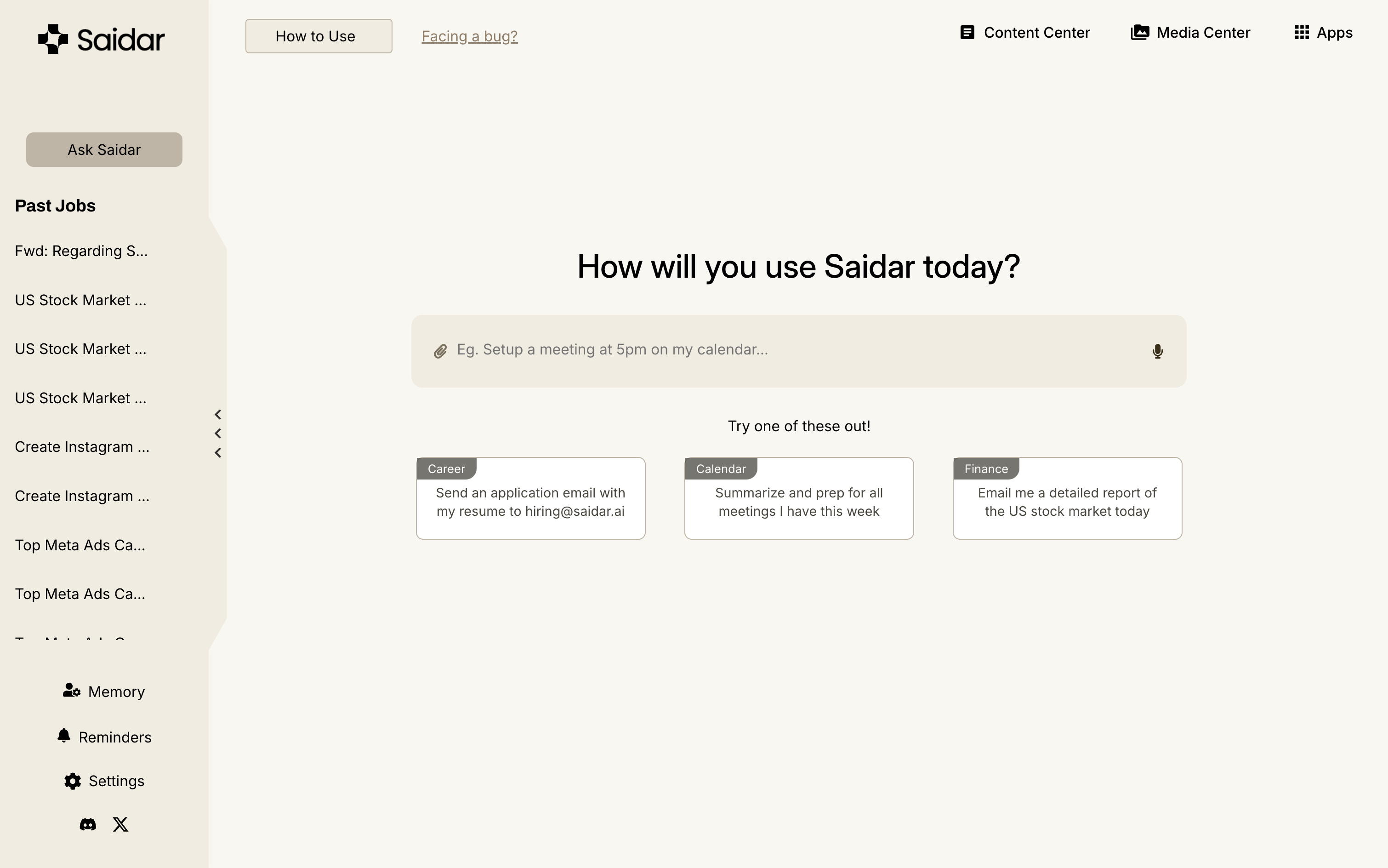 Saidar features