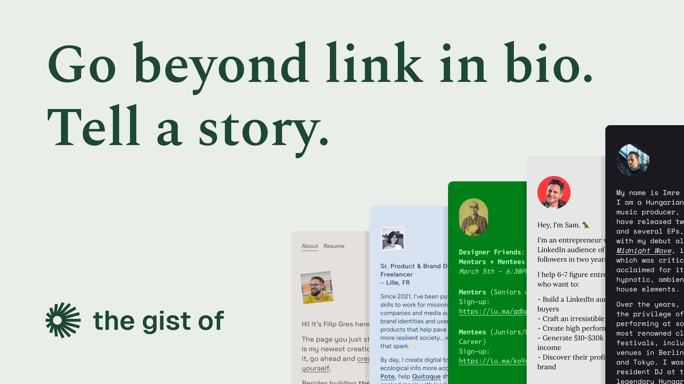 the gist of features