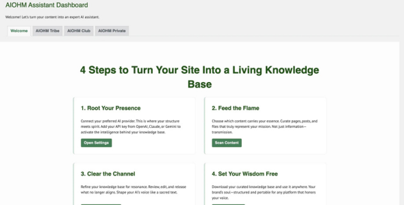 AIOHM – AI Knowledge Assistant for WordPress features