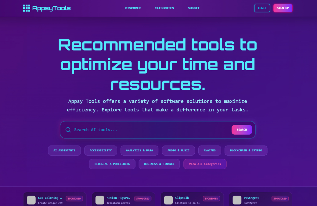 Appsy Tools features