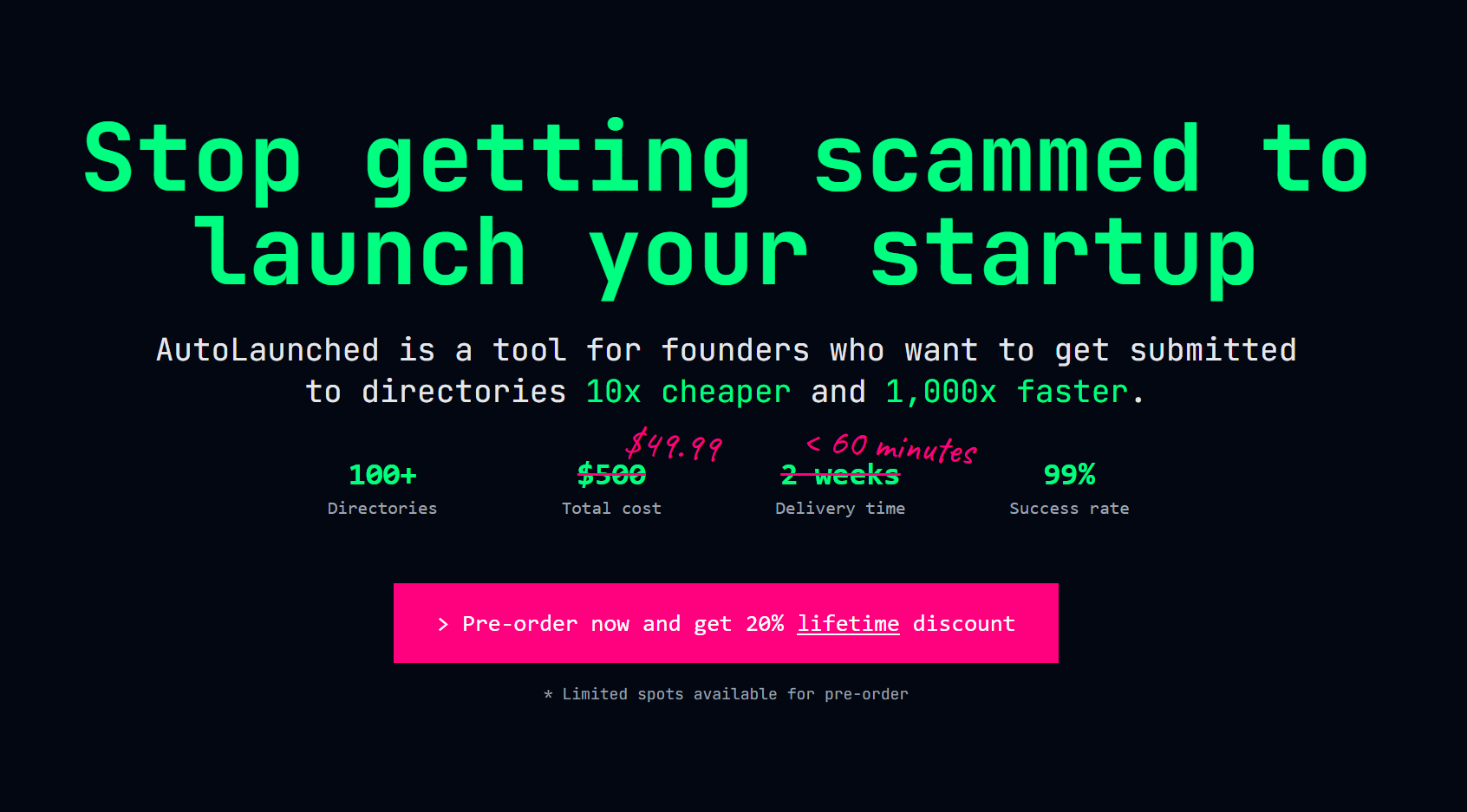 AutoLaunched features
