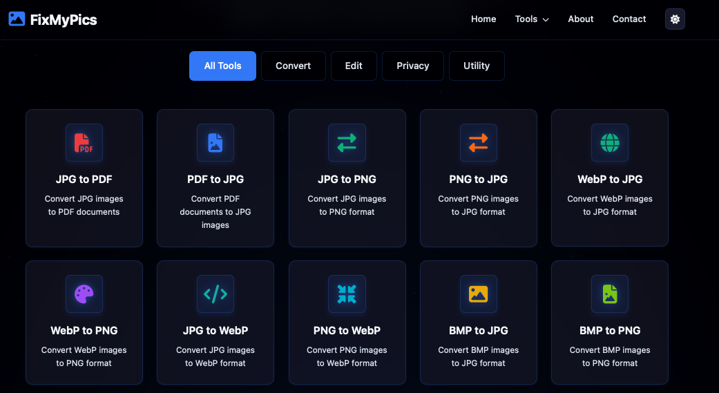 Fixmypics features
