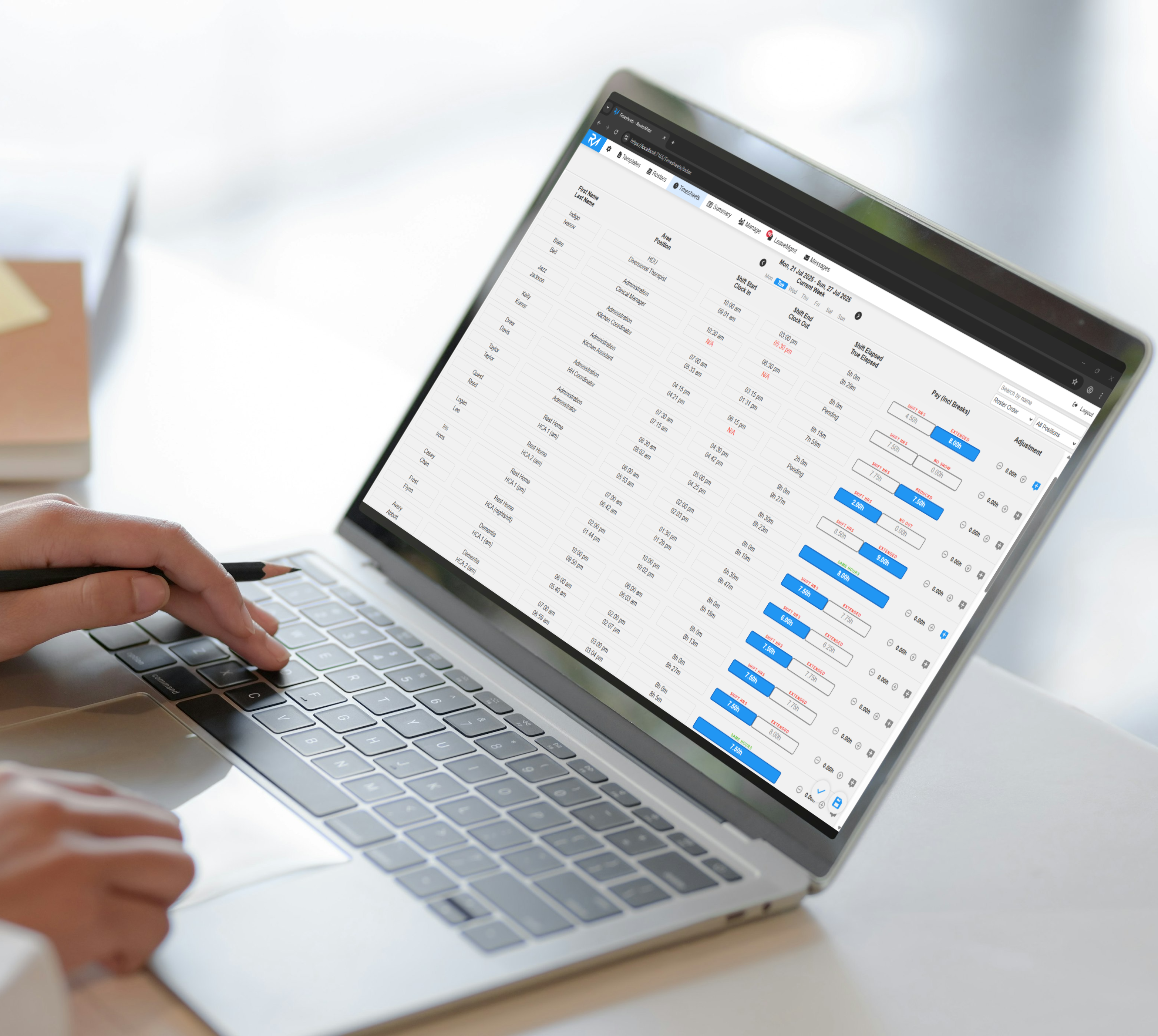 RosterMate features