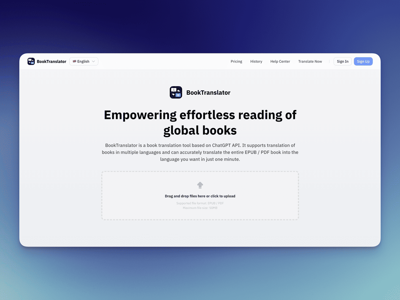 BookTranslator features