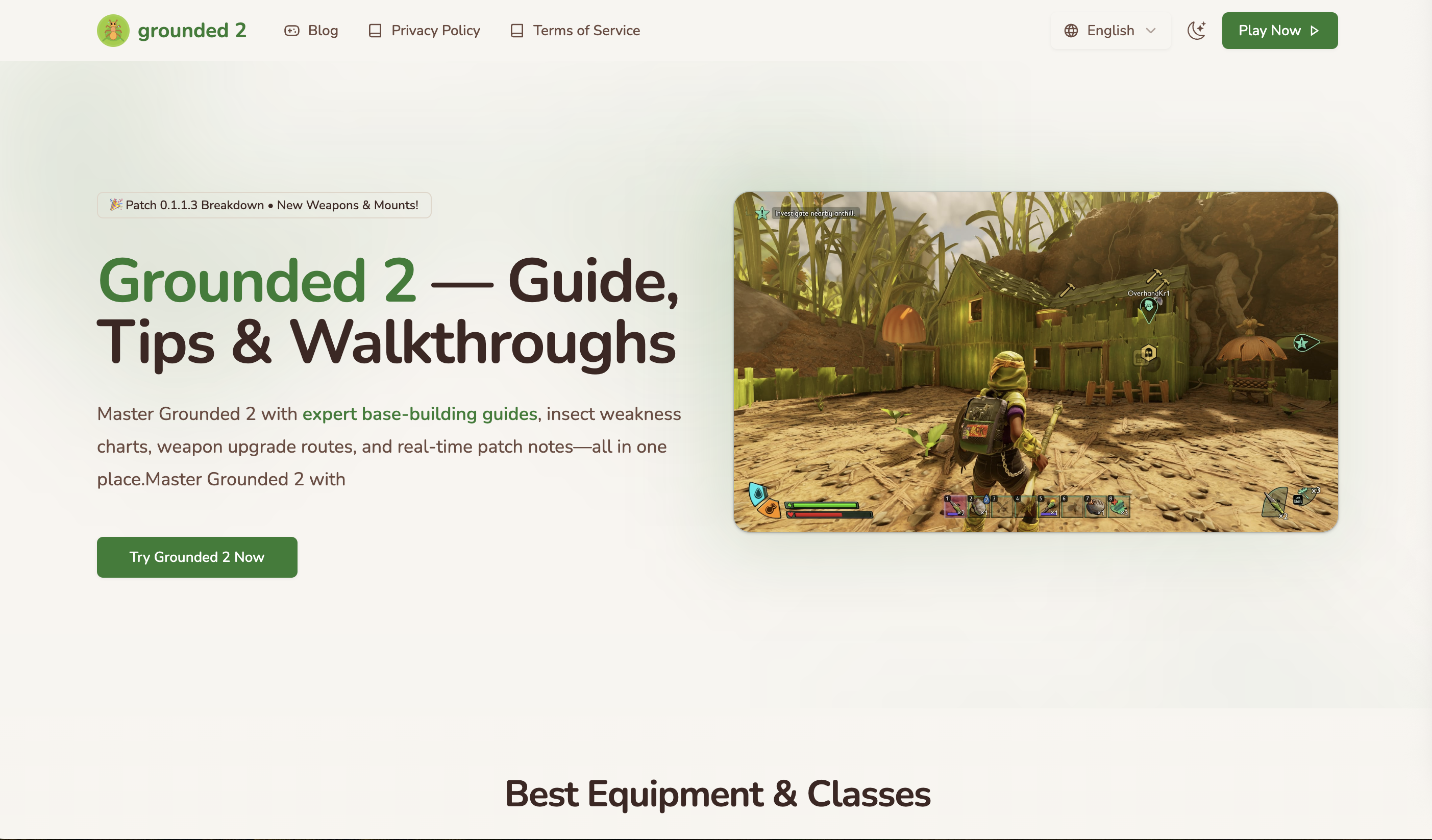 Grounded 2 Survival Guide & Wiki features