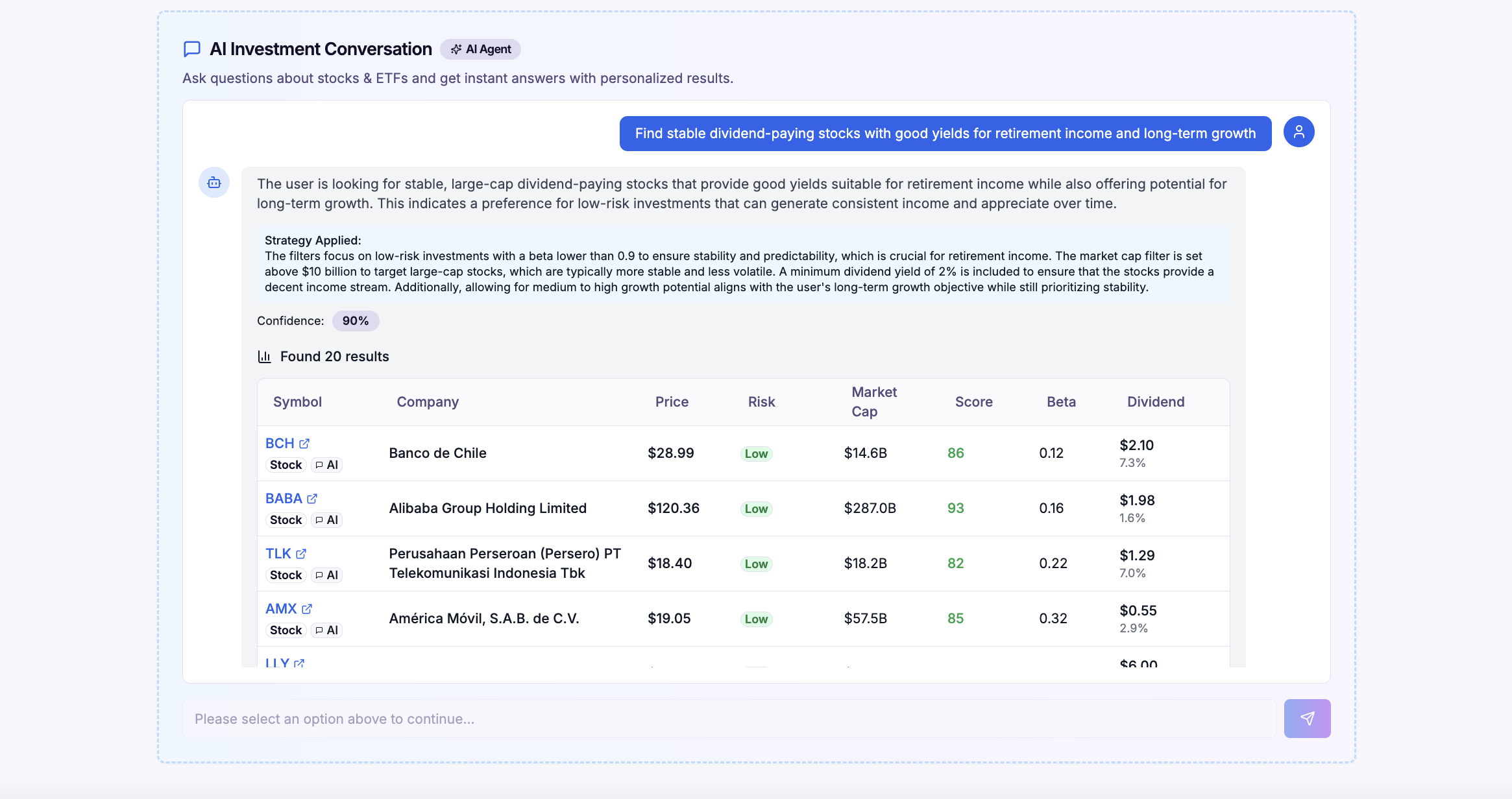 Sirius Investors features