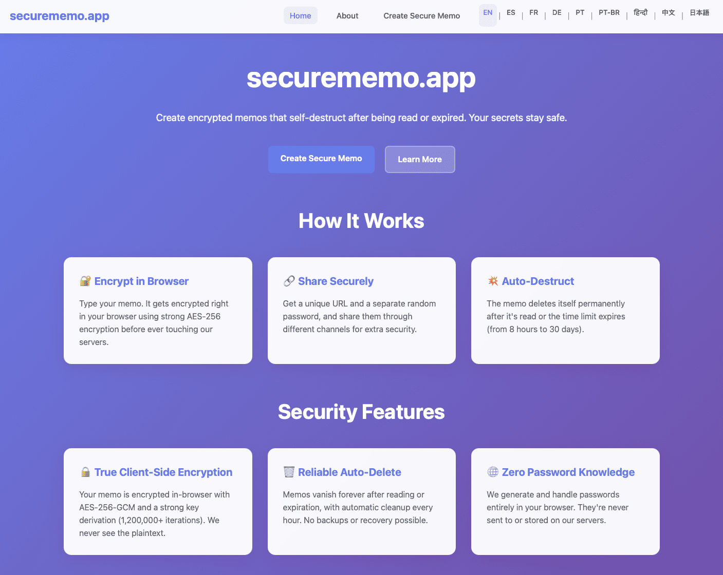 securememo.app features