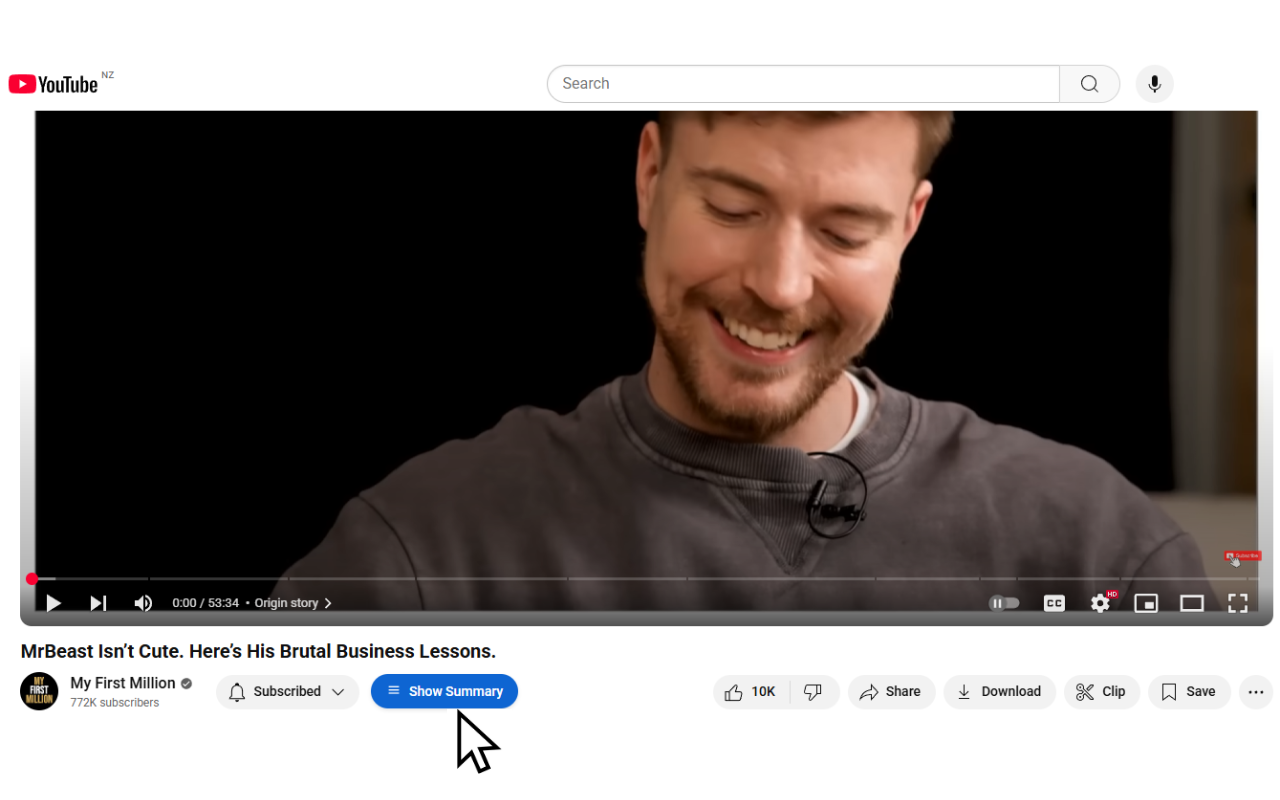 Clixy: AI-Powered YouTube Summaries features