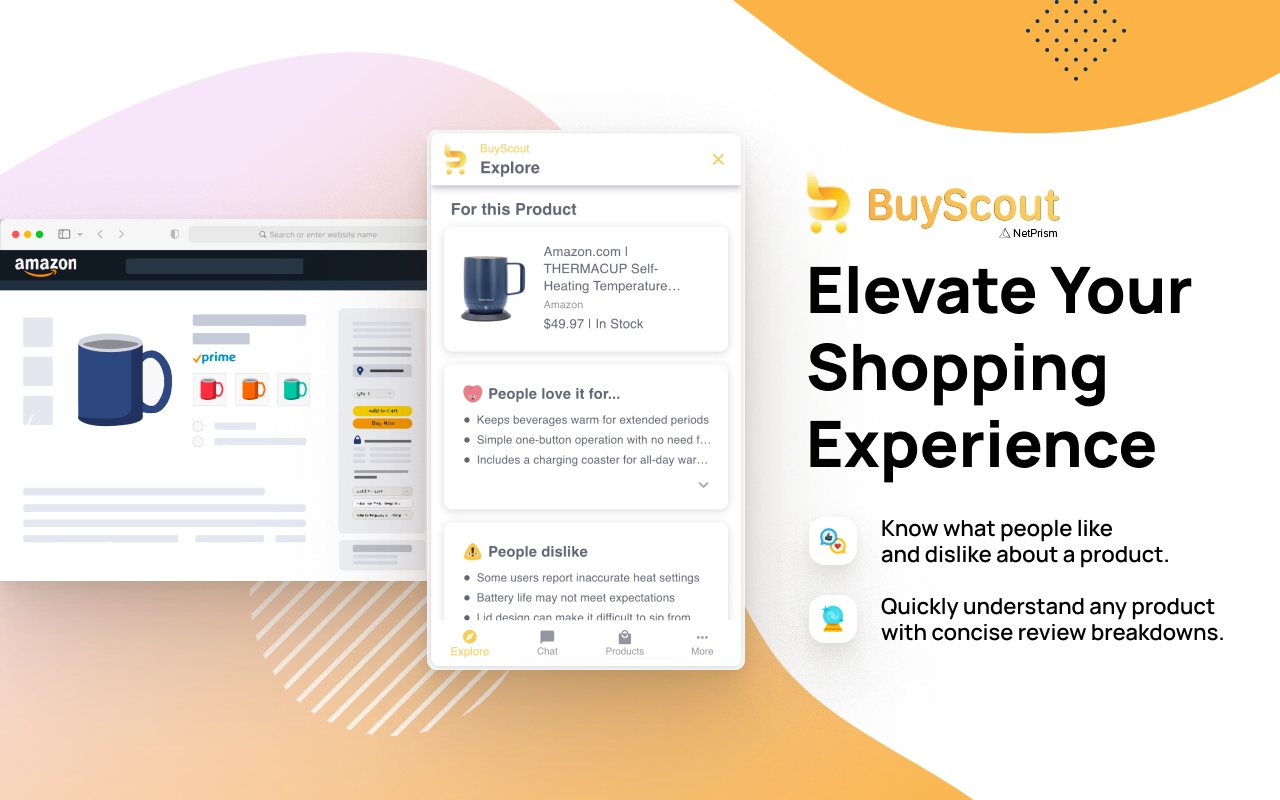 BuyScout - AI Shopping Assistant features