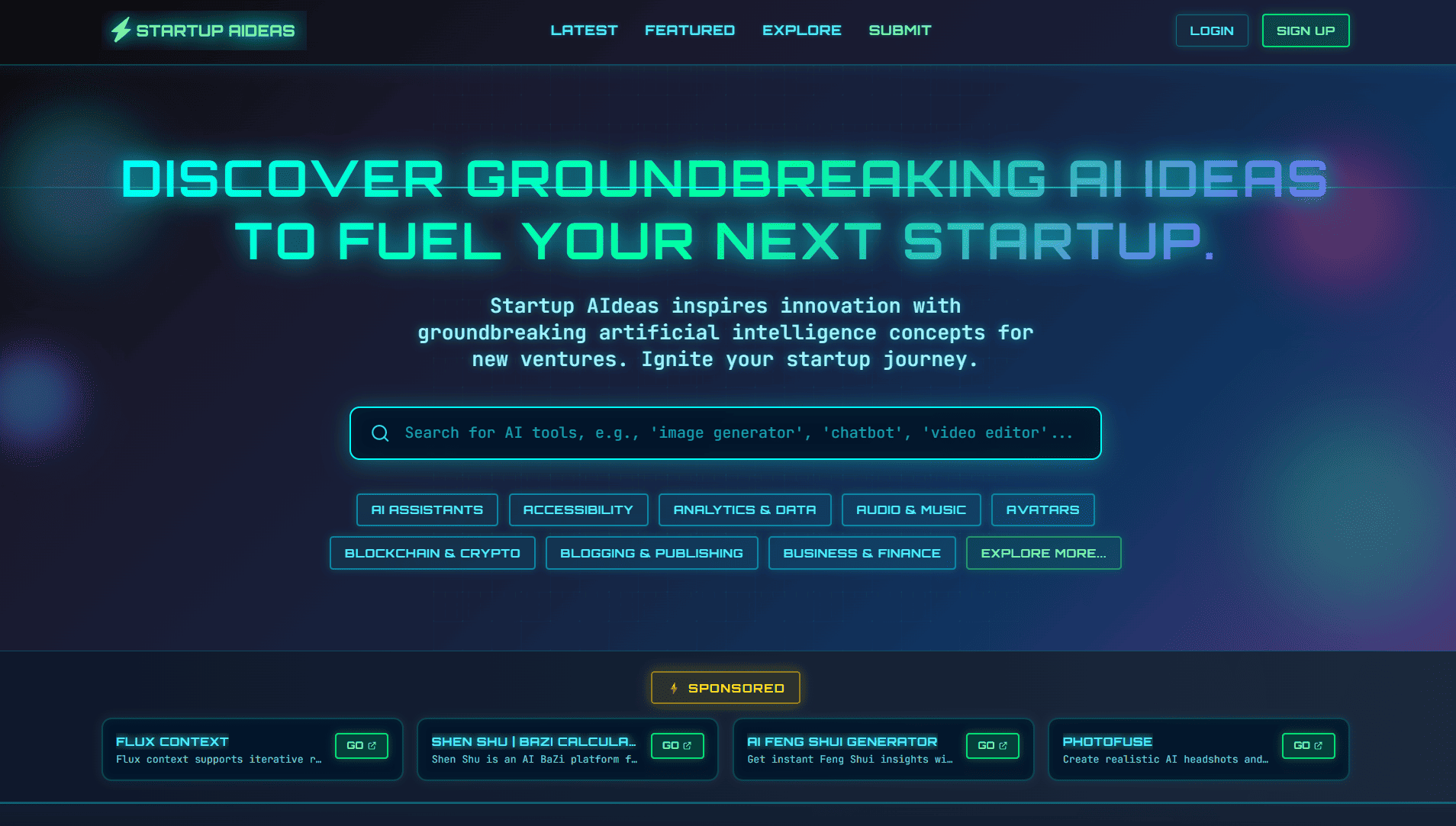 Startup AIdeas features