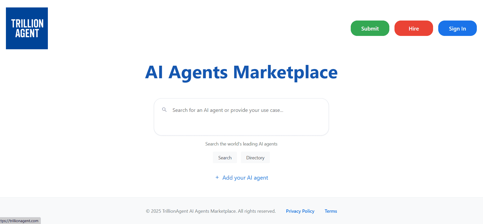 AI Agents Marketplace features