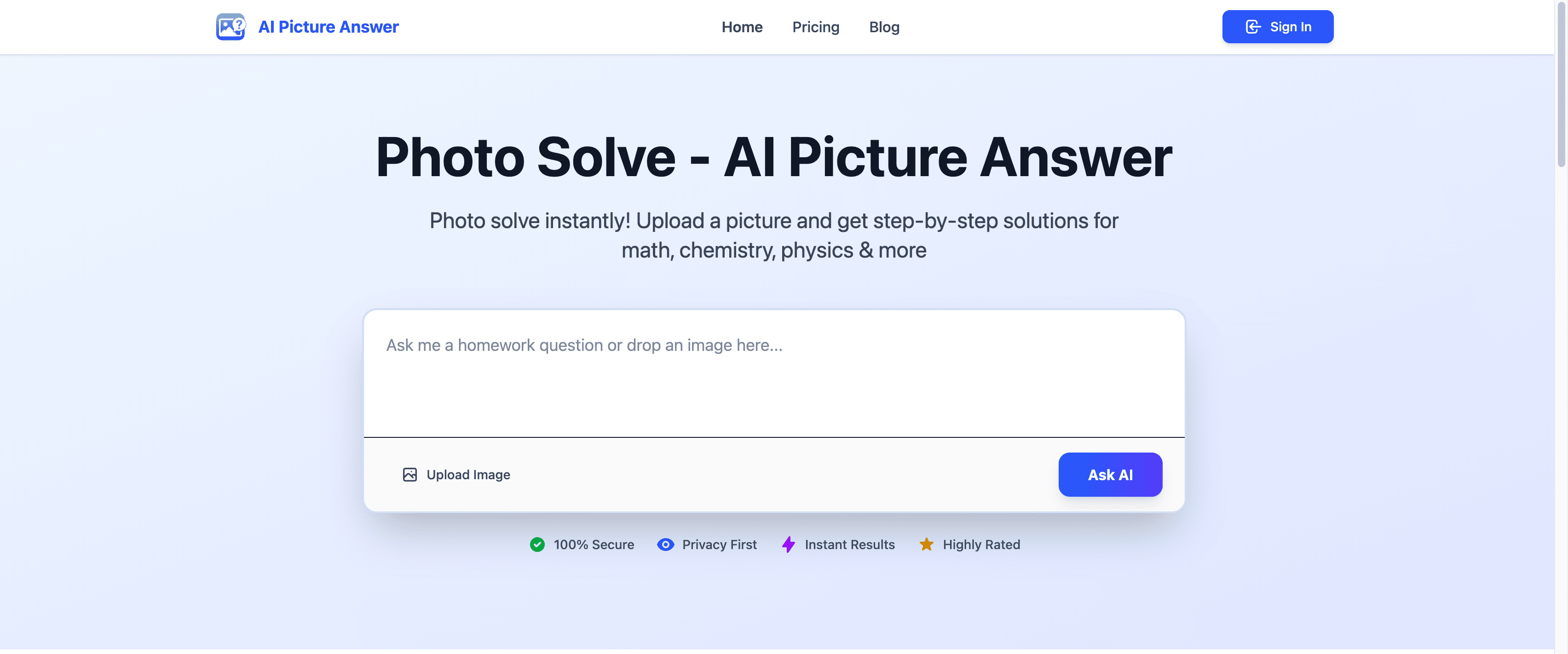 Ai Picture Answer features