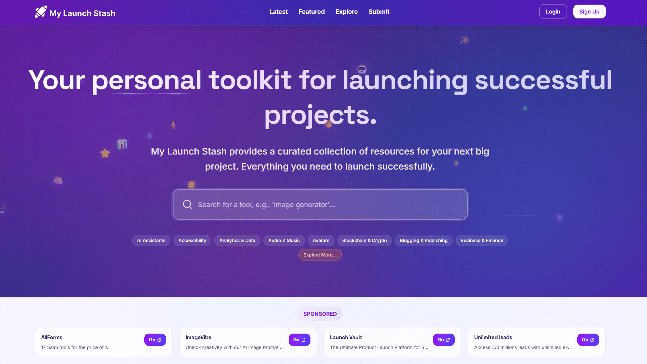 My Launch Stash features