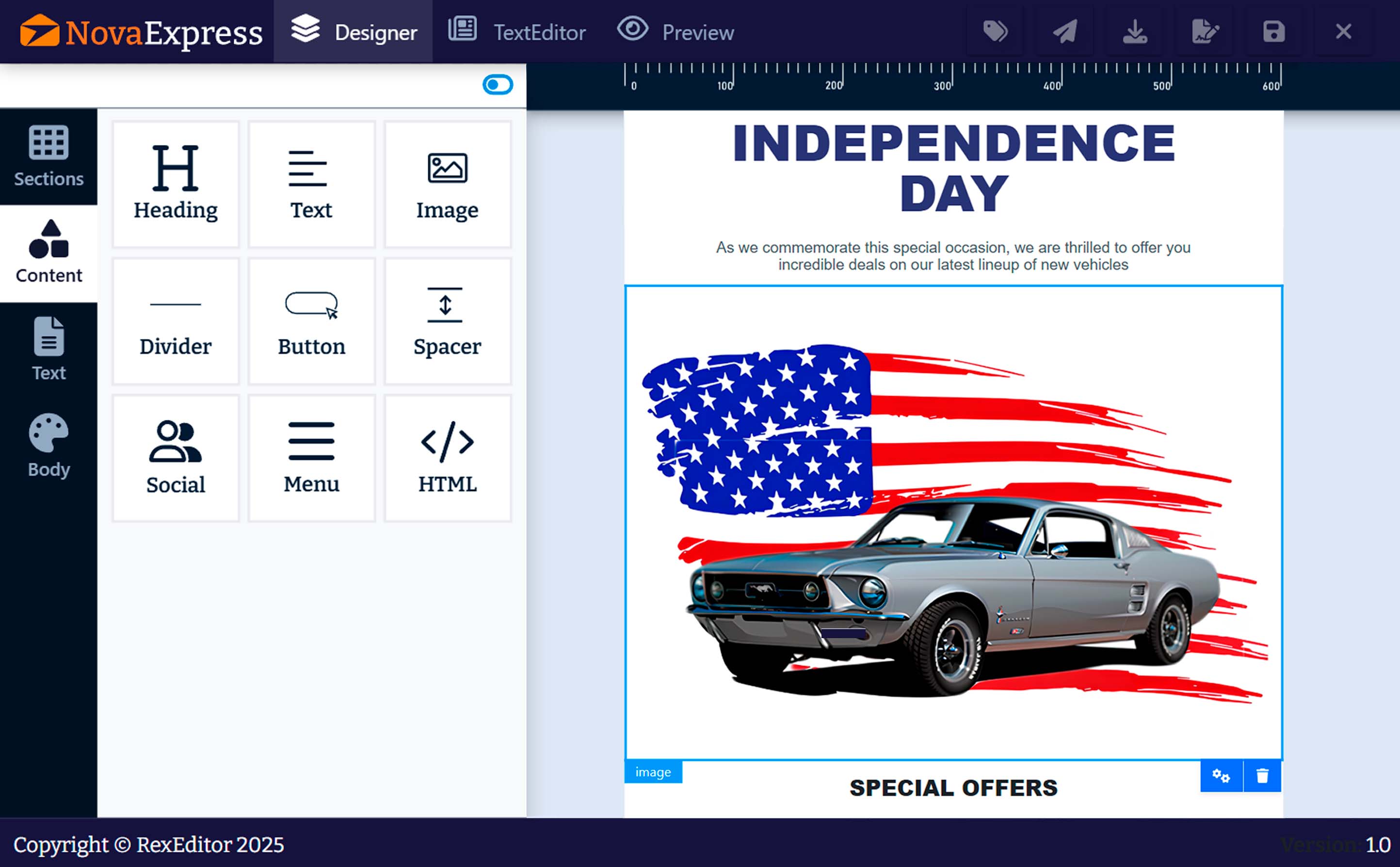 Nova Express features