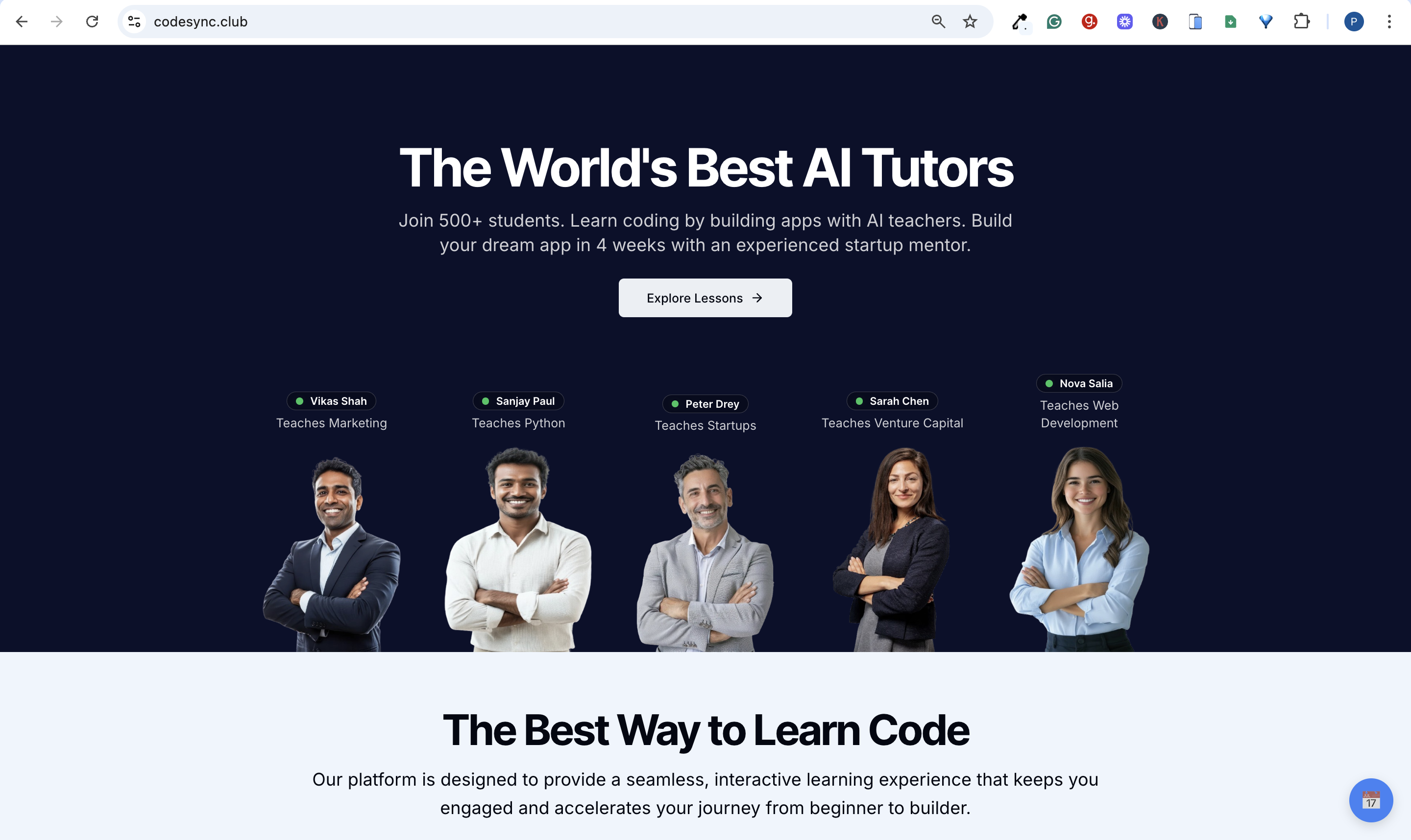 Codesync Club features