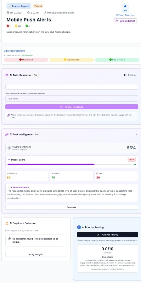 SignalsLoop features