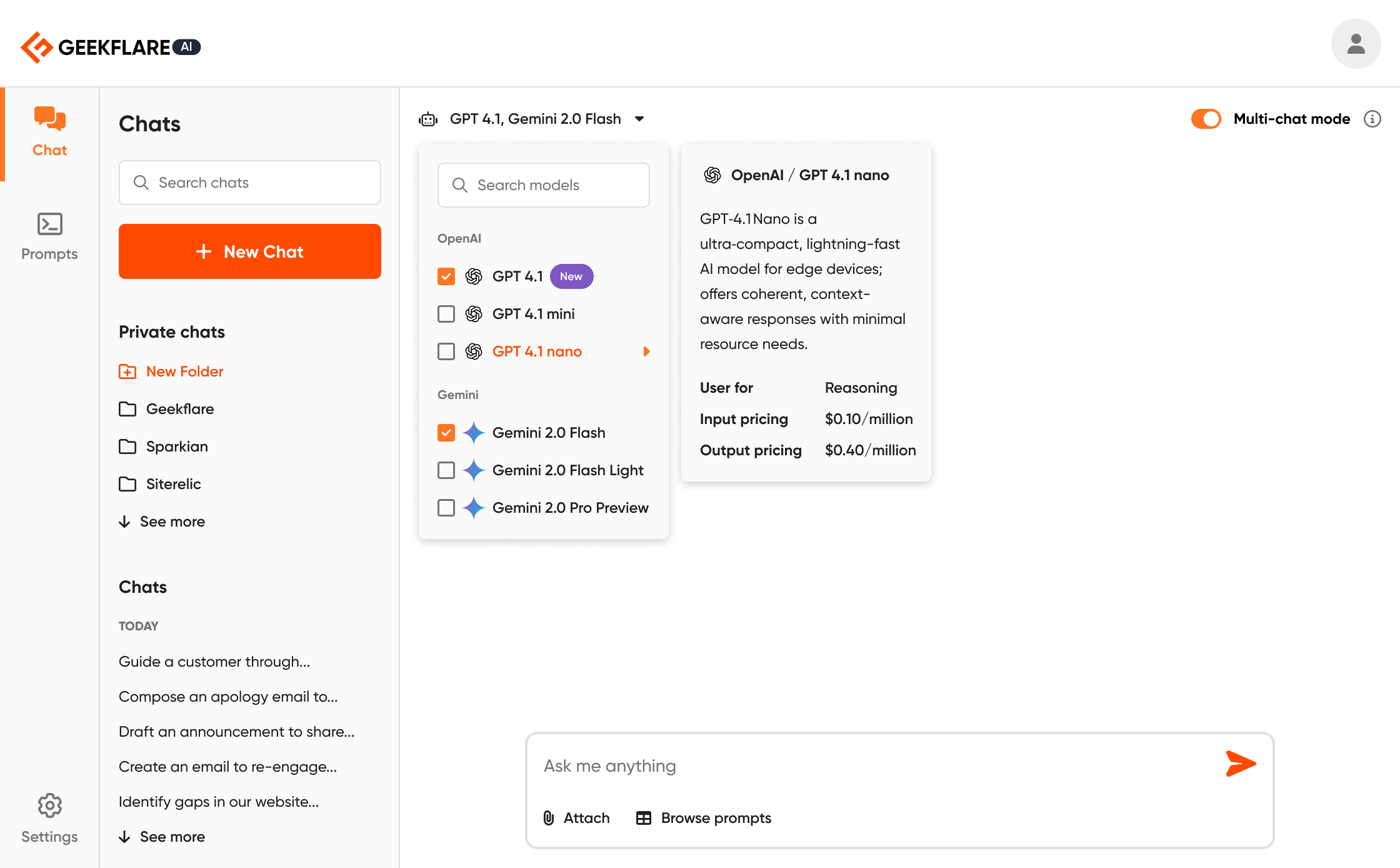 Geekflare Connect features