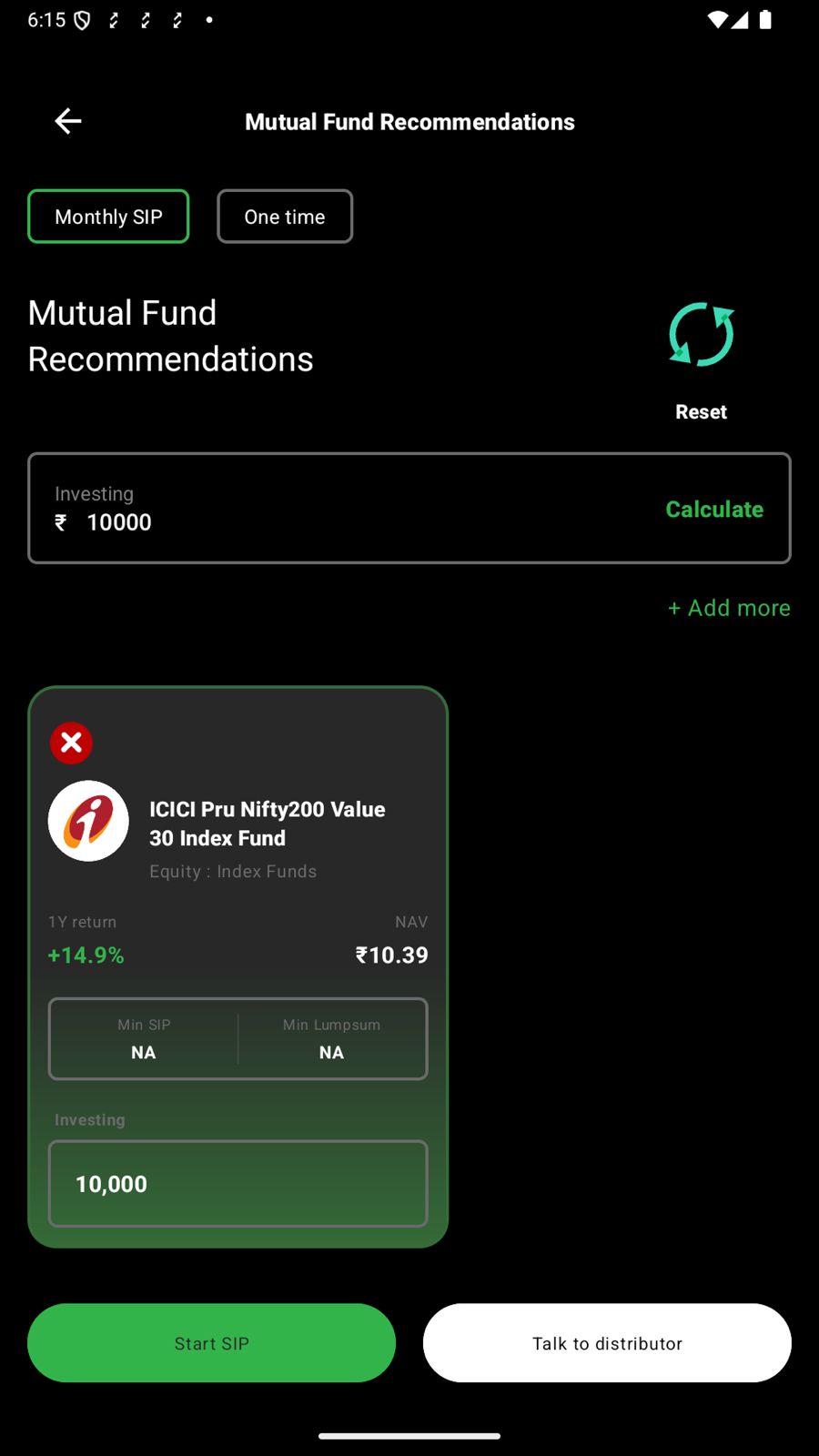 Sanchay Karo Mutual Fund Invetment Application features
