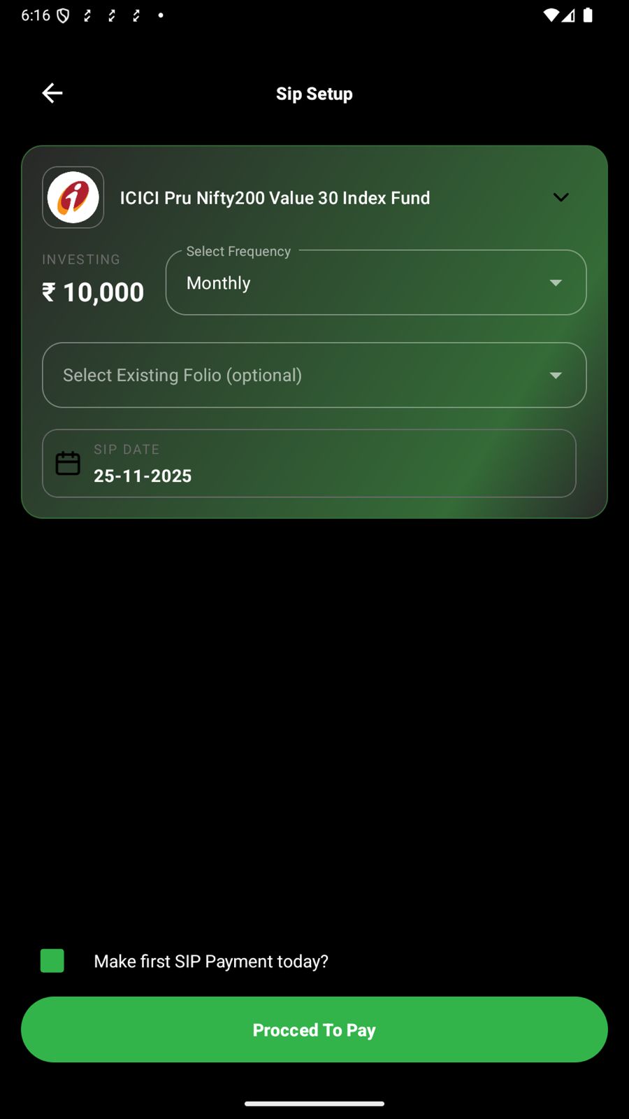 Sanchay Karo Mutual Fund Invetment Application features