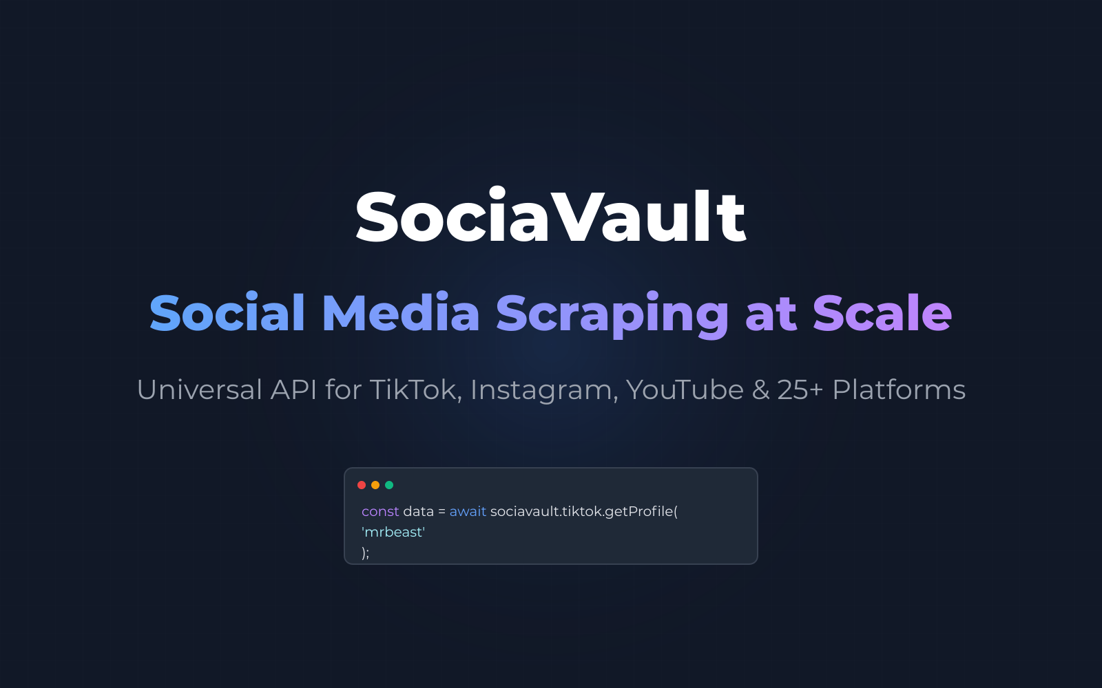 Sociavault features