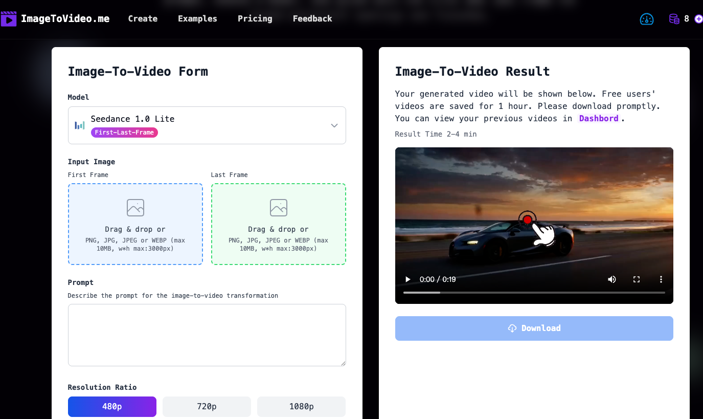 Image to Video AI features