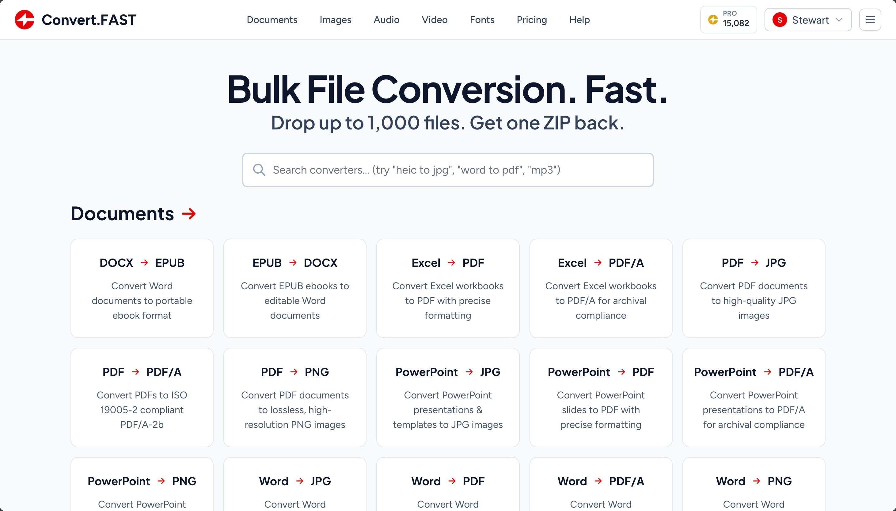 Convert.FAST features