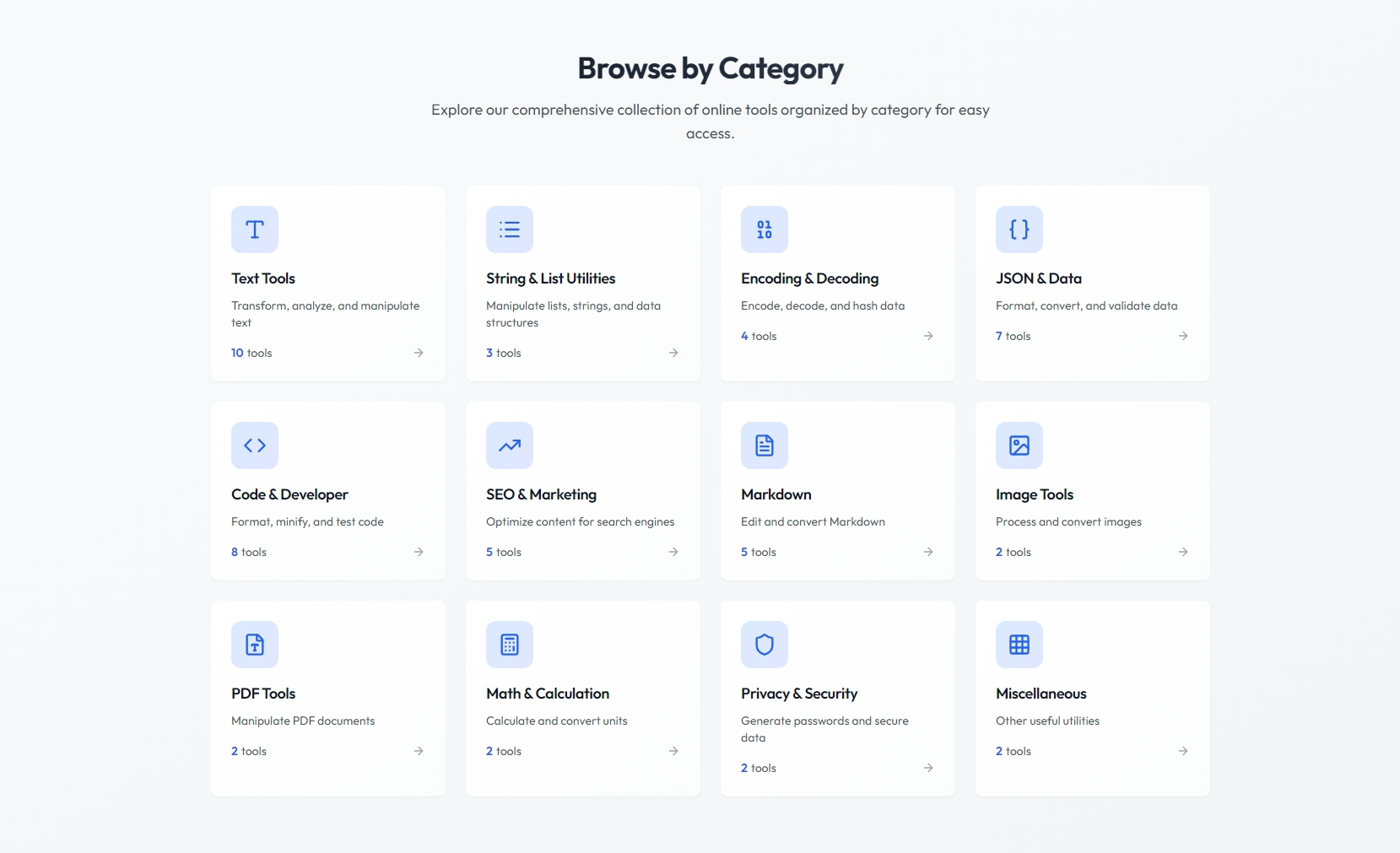 Stack Online Tools features