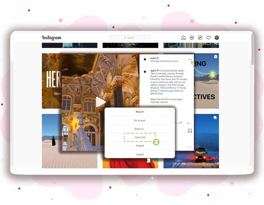 instagram video indir features