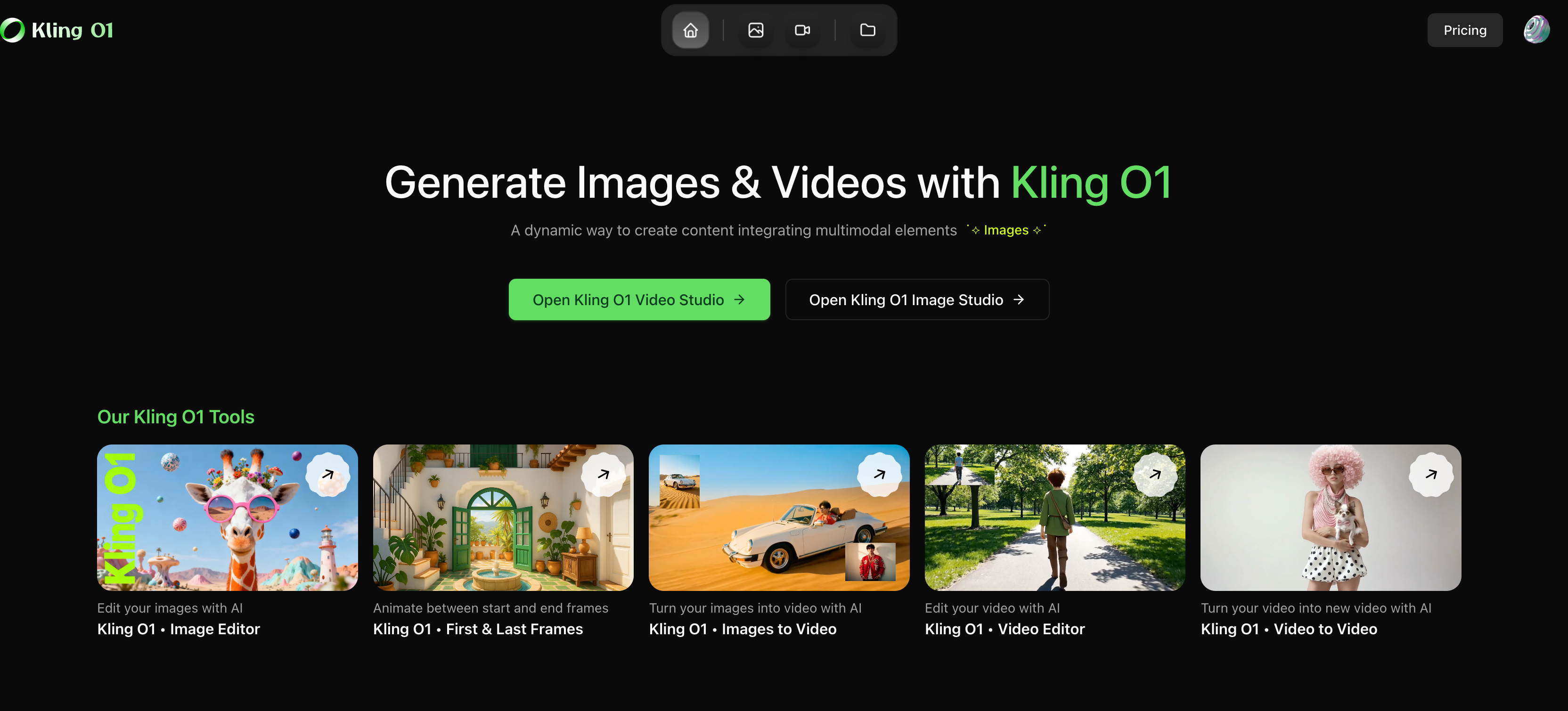 Kling O1 Studio features