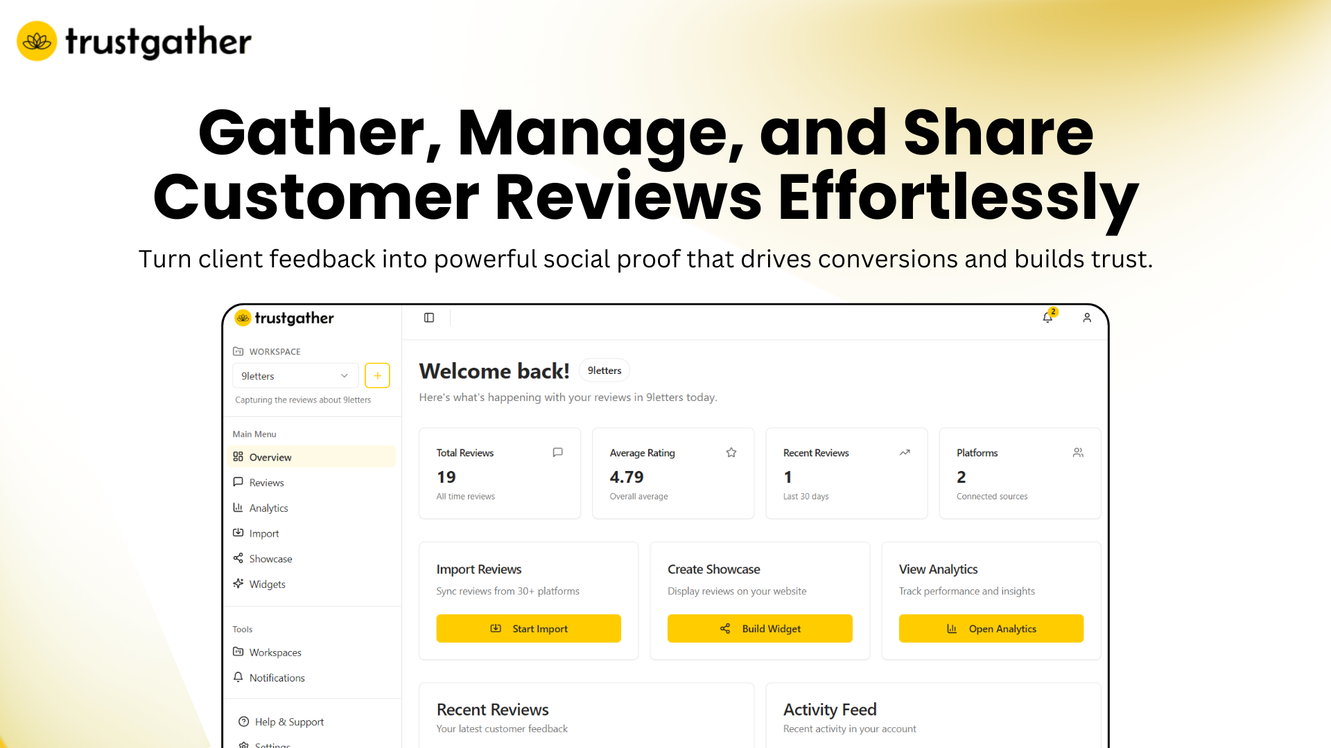 TrustGather features