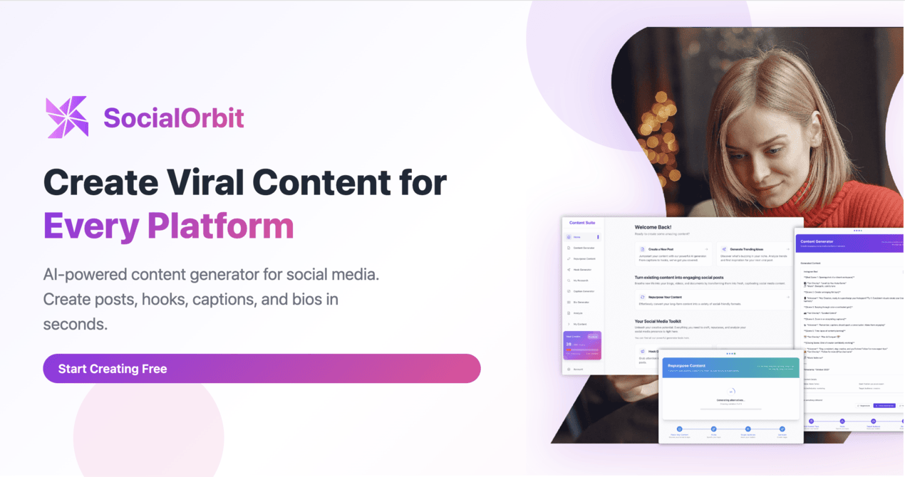 SocialOrbit features