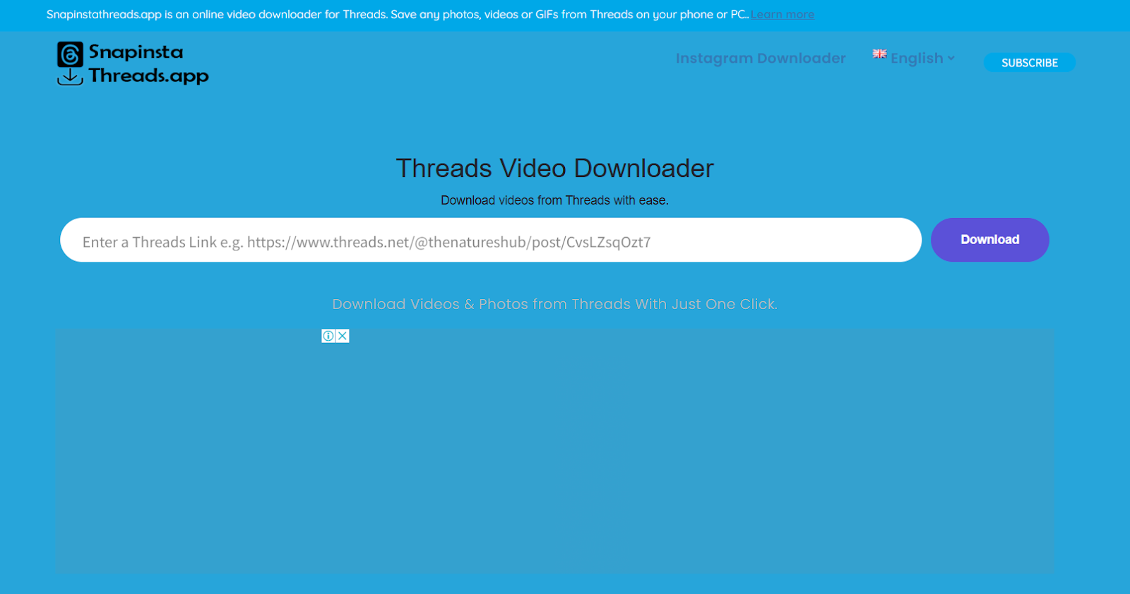 SnapInsta - Threads Video Downloader: How to Download Videos Easily