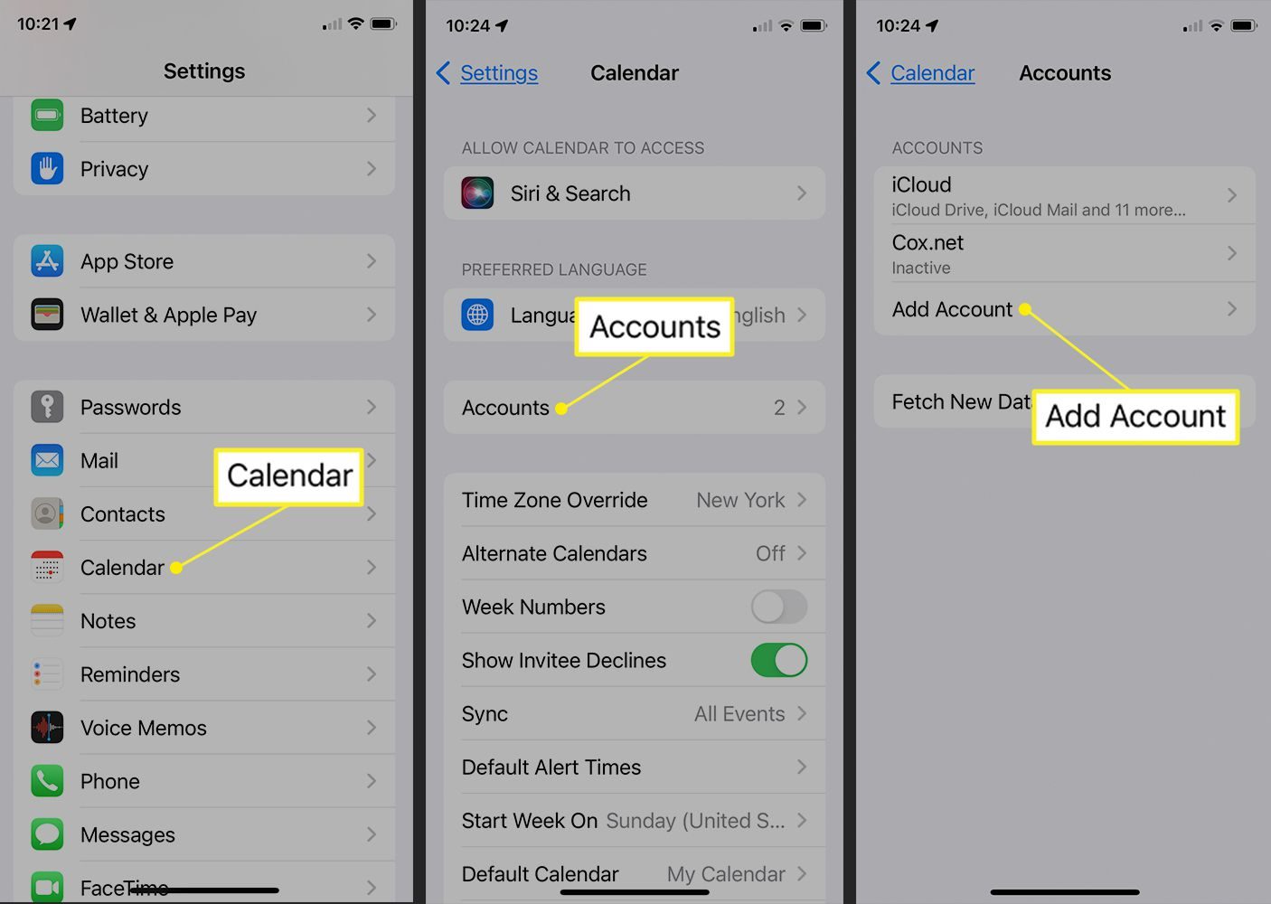 Steps to forward iPhone Calendar Events to Google Calendar - How to Forward iPhone Calendar Events to Google Calendar