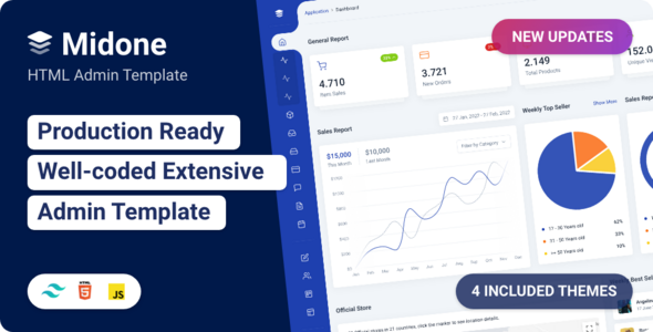 Midone - 10 Best Tailwind Themes Midone - 10 Best Tailwind Themes
